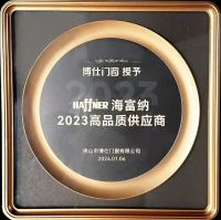喜报丨海富纳集团（Haffner Group）荣获博仕门窗“2023高品质供应商”奖