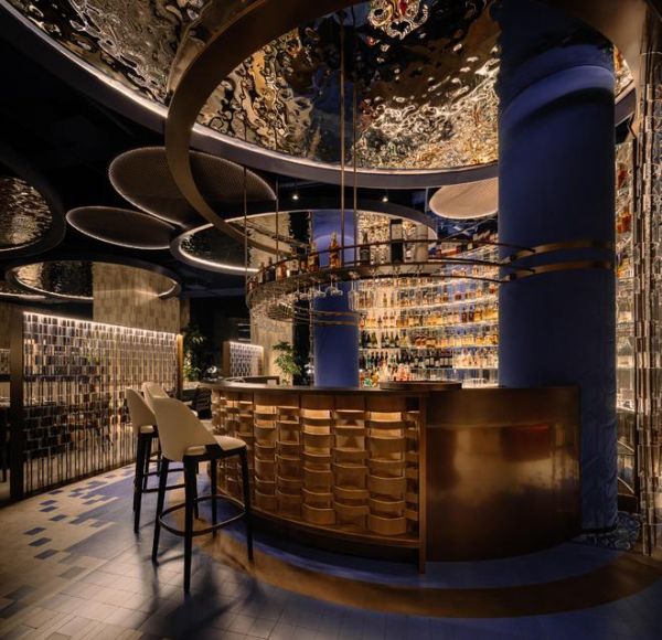 RooMoo设计新作｜提督餐厅【蓝色港湾店】来自蓝色星河中的波澜想象