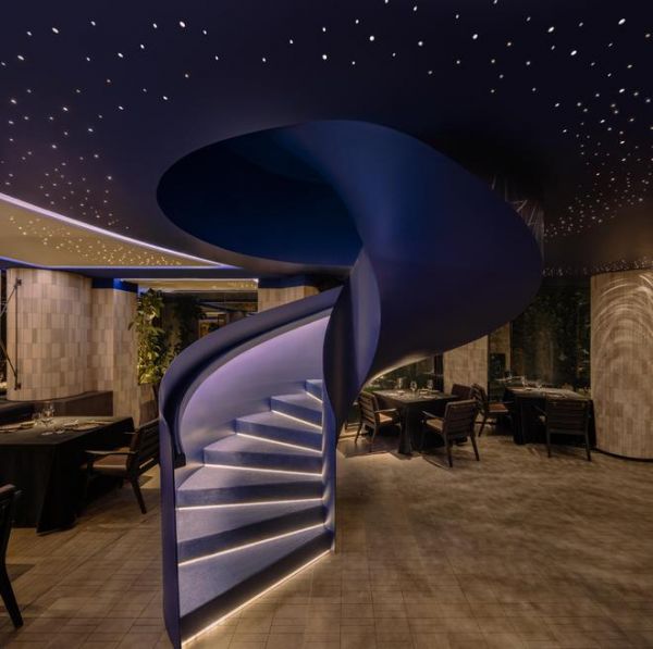 RooMoo设计新作｜提督餐厅【蓝色港湾店】来自蓝色星河中的波澜想象