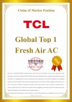 TCL空调新风空调全球销量第一，为全球消费者带来智慧健康生活新体验