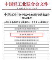 喜讯！全友家居荣获中国轻工业双项权威认证
