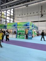 绿色展位吸睛全场！福志板材ENF级无醛新品闪耀2025广西林木展