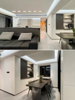 全友案例丨130㎡现代时尚风，黑白配色质感真绝了！