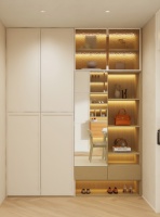 全友家居丨122㎡原木奶油风，实现人宠共居，温暖治愈