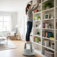 是家用登高梯也是小坐凳，SANWA山业梯凳解决生活小难题！