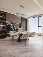 萨米特银河絮语-溯纹系列：三步打造意式轻奢客厅，这种“暖调金”正在流行