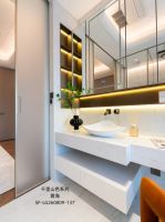 深圳220㎡云端大宅：萨米特密缝岩板梵高灰，打造轻奢大平层