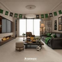 格莱斯瓷砖|这届球迷客厅卷疯了，4 大风格看球房氛围感直接封神