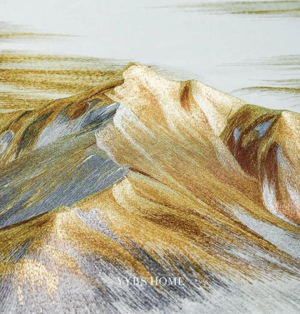 伊伊布舍重工刺绣挂画｜墙上有山水，空间自有远意