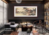 新中式风格的客厅沙发背景墙挂画大赏，端庄大气恰到好处