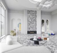 欧神诺2021新品|如此高颜值的岩板背景墙,你见过吗?