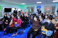 我爱我家走进苹果社区，开启社区冬奥知识普及