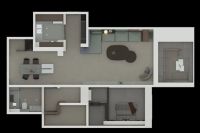 168m²箭牌复合轻纹砖侘寂风户型，质朴简约，任谁看了不心动？