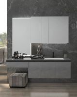 维意定制三合一岩板卫浴柜，将刷新浴室使用观念？