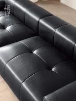听劝！客厅搭黑色真皮沙发太好看了～梦洁家居新款沙发上市