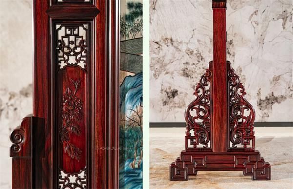 精品鉴赏 | 巧夺天工红木这四款苏绣屏风，自带吉祥彩蛋，读懂便是知己